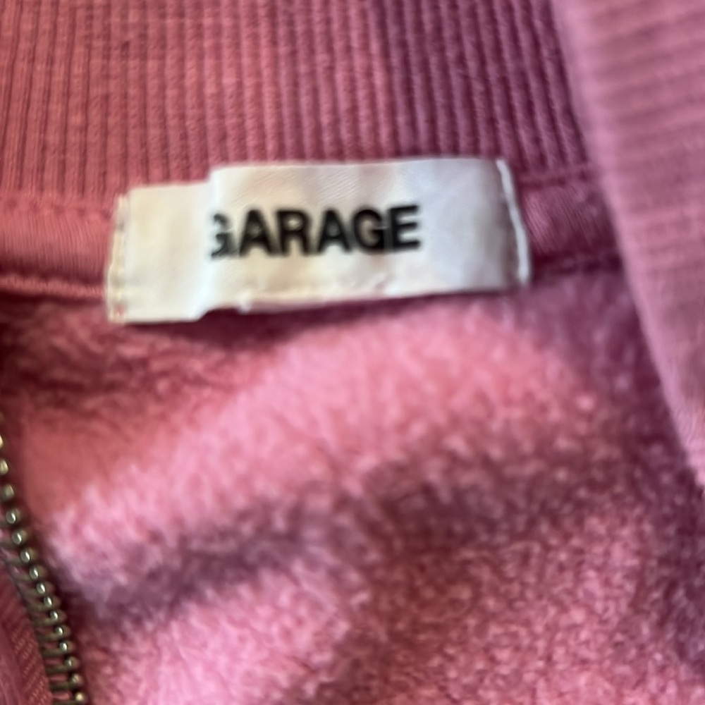 Garage Pink Half-Zip Sweatshirt - Picture 2 of 2